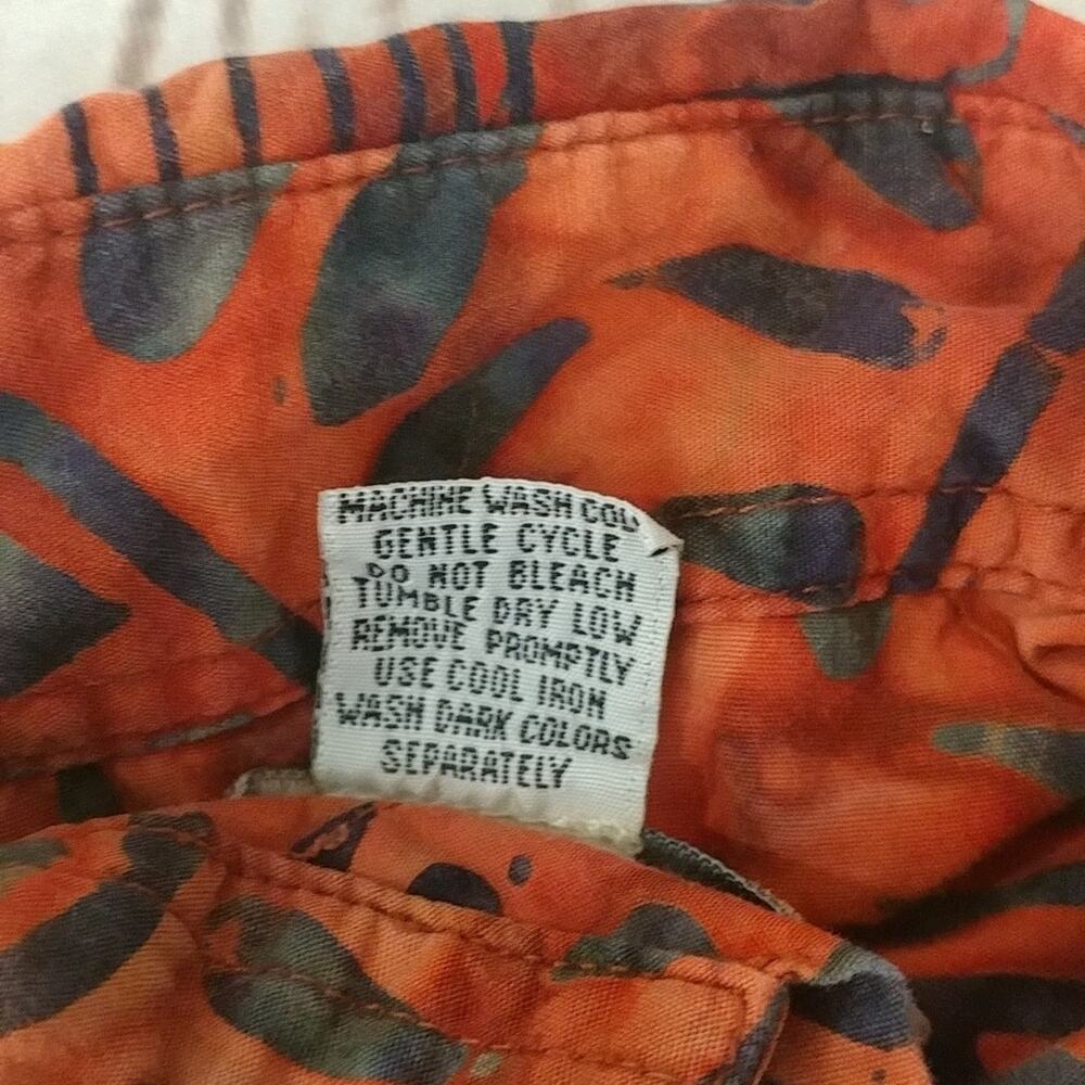 Johari West Natural Leisure Wear Shirt Tribal Hawaiian Size M - Picture 5 of 6